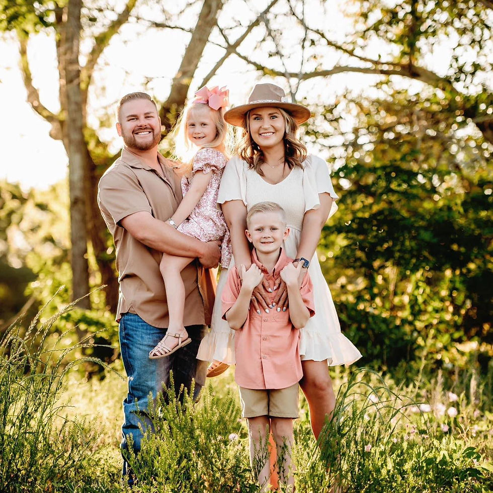Co-founder Corey Munsinger pictured with his family